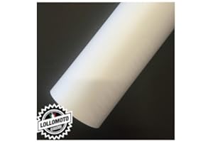 LOLLOMOTO Bianco Opaco Pellicole Adesiva Rivestimento Auto Car Wrapping - 120x50cm