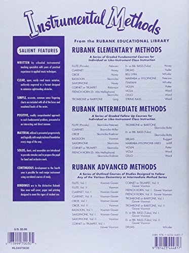Livres Couvertures de Rubank Elementary Method Saxophone-