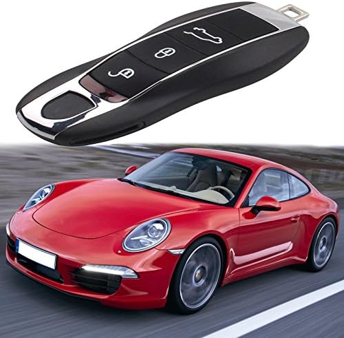 Heart Horse 3 Button Remote Key Shell Fob for Porsche Cayenne Panamera 911 Targa No Chip