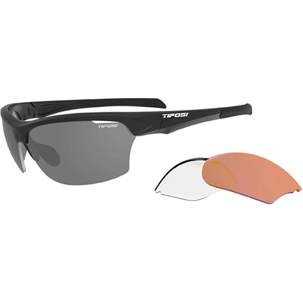 Tifosi Crit Matt Smoke Sonnenbrille – Fototec Rauchglas, UV-Schutz, Verstellbar, 31 G Leicht