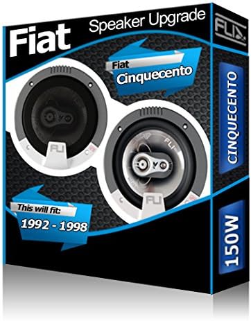 Fiat Ciqucento Rear Hatch speakers Fli 4" 10cm car speaker kit 150W