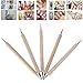 MAKARTT 20pcs Nail Art Design Painting Brush Dotting Tool Kit Set