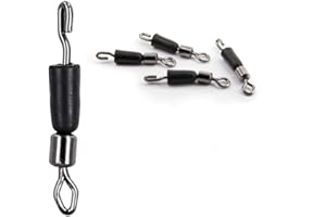 MIKADO CARP Mikado, 5 x micro girelle a sgancio rapido Swivel, per pesca a ghiera