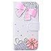 Produktbild SMART LEGEND Lederhülle für Sony Xperia XZ Glitzer Ledertasche Bling Bling Strass Hülle Love und Blume Diamant DIY Crystal Schutzhülle Handyhülle Premium PU Leder Flip Case Protective Cover Innere Weiche Silikon Bookcase Backcover Handy Tasche Schale mit Kartenfächer Magnetverschluß Standfunktion Etui
