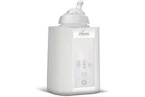 Chicco Scaldabiberon Neonato E Scalda Pappa, Con Tre Programmi, Spegnimento Automatico dopo un'ora, Mantiene il calore fino a un'ora, Bianco, ‎14 x 14 x 17.5 cm; 481 grammi