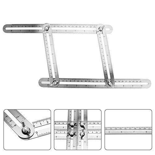 Interlink Edelstahl Angle-izer Vorlage Werkzeug Lineal Winkel Zollstock Multi Winkelmesser Handwerker