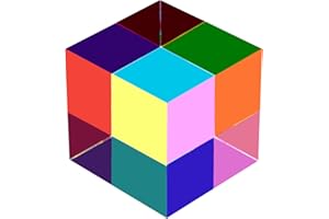 ZhuoChiMall CMY - Cubo per miscelazione di colori, 70 mm, per decorazione di casa o ufficio, apprendimento dell'educazione fisica, giocattoli scientifici e regali per bambini
