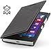 Produktbild StilGut Book Type Case, Hülle aus Leder für Nokia Lumia 730 und Lumia 735, schwarz