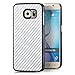 Produktbild Saxonia® Samsung Galaxy S6 Hülle Case Schutzhülle Cover Slim Design in Carbon-Optik Silber