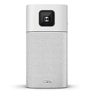 BenQ GV1 Smart, Stylish, Portable LED Projector | DLP | in-Built Battery | Wi-Fi | Hotspot | Wireless Display | Bluetooth Speaker | Unique Tilt Hinge | Auto Key Stone | 100