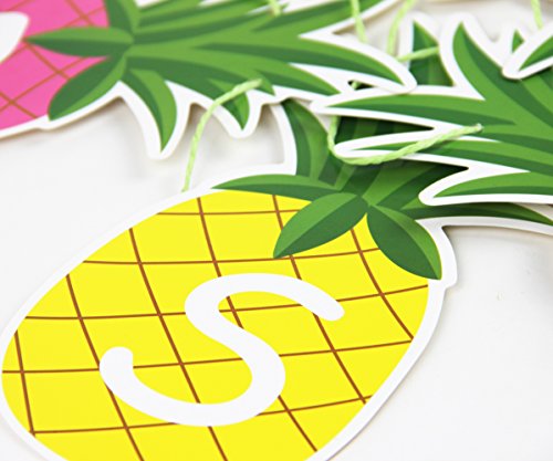 Ananas Girlande SUMMER Buchstaben Banner Sommerparty Dekoration von SUNBEAUTY - 6