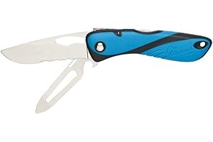 PLASTIMO KNIFE OFFSHORE SHACKL KEY+SPIKE BLUE/BLK