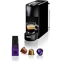 Nespresso Krups XN1108 Essenza Mini Kaffeekapselmaschine| 14 Kapseln | 19 bar | Energiesparmodus | 1260 W | ‎0,6 L| 8.03 x 3.