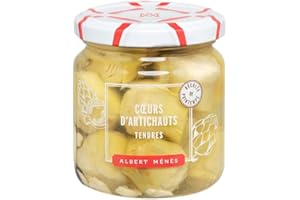 Albert Ménès - Les Légumes à l'Huile - Coeurs d'Artichauts à l'Ail Lot de 2 x 120g)