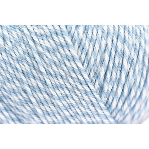Rico Baby classic dk Farbe 24 blau twist weiche Babywolle, Wolle zum Stricken und Häkeln
