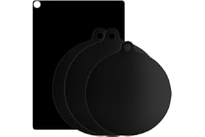 NAAPESI 4 Stück Induktionsschutzmatte, Herdabdeckplatte Silikon 22cm/24cm/35x25cm, Hitzebeständig bis 260°C, Ceranfeld Abdeckung, Kochfeld Schutzmatte ölbeständig, Universelle Induktionsmatte für Herdplatten