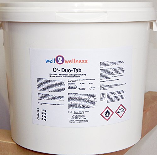 Aktivsauerstoff Tabletten 2in1 / O²-DUO-Tabs 200g – chlorfreie Kombitabs 5,0 kg - 2