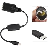 Type-C 5 Volt To 12 Volt Max 1 Amper &Ccedil;akmak Fiş &Ccedil;evirici Type-C PD Portundan Gelen G&uuml;c&uuml; 12V Ara&ccedil; &Ccedil;akmak Soketine D&ouml;n&uuml;şt&uuml;r&uuml;r