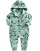 Vaenait Baby 0-24 Months Infant Winter Fleece Jumpsuit Rompers Twinkle Mint L