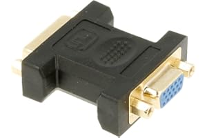 REY Adattatore da DVI-I (24+5) femmina a VGA femmina, prolunga