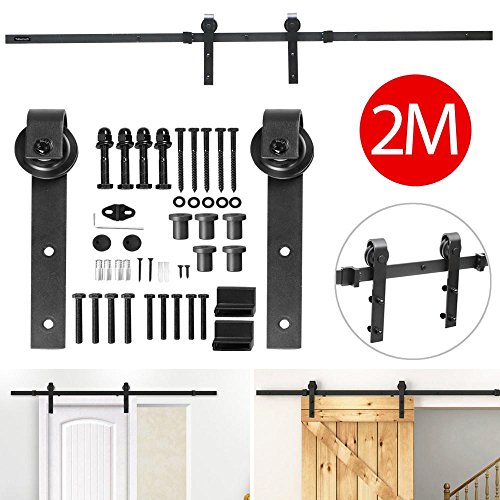 Yaheetech 200 cm Kit de Accesorios de Puertas Herraje para Puertas