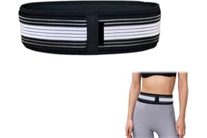 Azlanway Ceinture sacro-iliaque, ceinture de hanche pour sciatique, ceinture de soutien pour le bas du dos et le bassin, unisexe, réglable jusqu'à 120 cm