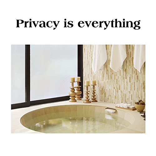 Rabbitgoo Privatsphaere Fensterfolie Mattiert Film Leimfrei Anti UV Fenstersticker Waermeregelung Fensteraufkleber Selbstklebend fuer Privatsphaere Buero Konferenzraum Badezimmer, Schlafzimmer, Wohnzimmer (90 x 200CM) - 2