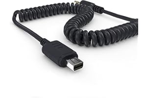 ayex Spiral Adapterkabel Kompatibel mit Olympus UC1 E-PL8 E-620 E600 E520 E510 SP-810 UZ SZ-300MR Pen-F für z.B. Timer Fernauslöser