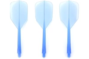 SPYMINNPOO 3 Pcs Dart Shaft and Flights, ABS Integrated Transparent Darts Shaft &Flight Combo Standard Flights Anti Break