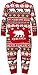 Hatley Unisex Baby Infant Union Beary Xmas Sleepsuit, Red, 12-18 Months