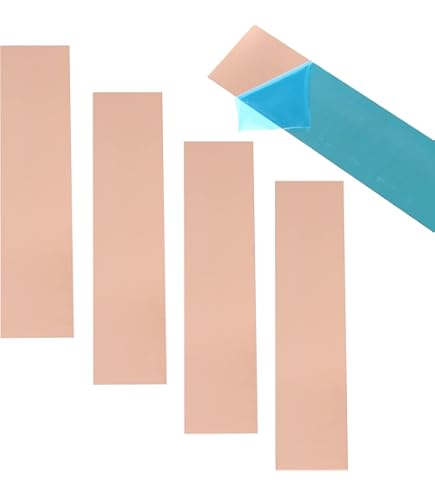 2 Fogli Di Rame Puro 102x102mm - Spessore 1 Mm, 99.9% Purezza, Con Pellicola Protettiva - Foto 4