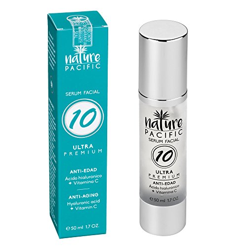 Serum Gesicht feuchtigkeitsspendend, Anti-Aging Der Haut für Gesicht, reduziert Falten, Hyaluronsäure + Vitamin C + Kollagen + Elastin + Aloe Vera + alantoina + Ginkgo Biloba + Indischer asiatischen, 50 ml, nicht fett, gesunde Haut und jung. - 4