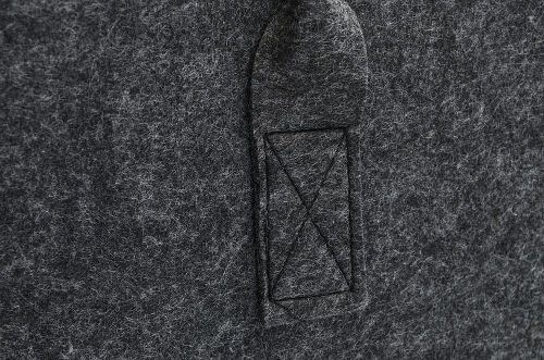 Filztasche Dunkelgrau Kaminholztasche Filzkorb Kaminholztasche Kaminholzkorb Korb Filz Zeitungsständer Zeitungskorb - 3