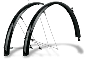 SKS Germany BLUEMELS Basic Schutzblech-Set 20"-29" (Fahrrad-Spritzschutz in Verschiedenen Größen, aus Kunststoff/Aluminium, INKL. Streben-Sicherheitssystem, fabriqué en Allemagne)