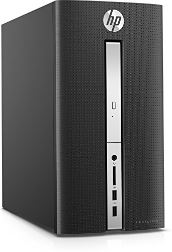 HP Pavilion (570-p082ng) Desktop PC (Intel Core i7-7700, 8 GB RAM, 1 TB HDD, 256 GB SSD, NVIDIA GeForce GTX 1050, DVD-Writer, Windows 10 Home 64) schwarz - 2