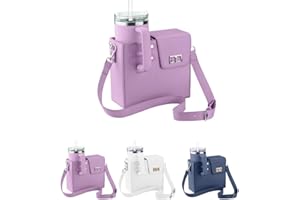 BibHoly Tragbare Umhängetasche für Stanley,Stanley Cup Tasche,Wasserflaschen-Tragetasche,Flaschenhalterbeutel - Tasche Mit Handytasche