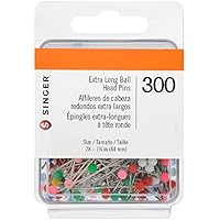 Extra Long Ball Head Pins-300/Pkg