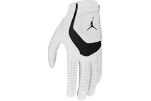 Nike Unisex – Erwachsene Jordan Tour GG REG L Golfhandschuh, White/White/Black/Black, S
