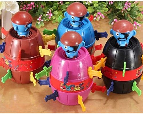 Kids Children Funny Lucky Stab Pop Up Toy Gadget Pirate Barrel Game Toy Random Color
