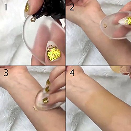 Silikon Make-up Schwamm MAIKEHIGH Silikon Sponge Puff Beauty Blender Applikator Set (3 Stück) - 6