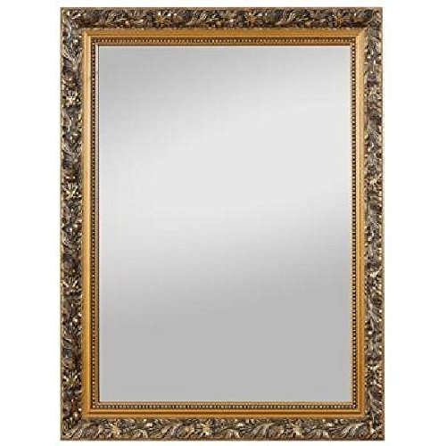 Spiegelprofi H0025570 Holzrahmenspiegel Pius, 55 x 70 cm, gold