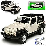 jeep rubicon occasions Aus Metall mit Plastikteilen, öffnenden Türen, Motorhaube und drehbaren Rädern.