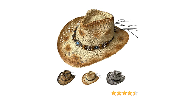 JK Home Men Cowboy Cap Hollow Out Sun 