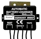 o Ladefähige Akkus 1,2 - 18 V/DC NiCd, NiMH, Blei- und Gelakkus, nicht für Lithium-Ionen-Akkus!o Ladestrom Konstant-Ladestrom einstellbar in Stufen ca. 10 - 20 - 50 - 100 - 200 - 500 - 1000 mAo Erforderlicher Trafo AC immer 10 V höher als die Spannung des zu ladenden Akkus, max. 28 V. Der maximale Ausgangsstrom des Trafos sollte größer sein als der gewünschte Ladestrom des Akkus.o Maße ca. 53 x 45 x 21 mm
