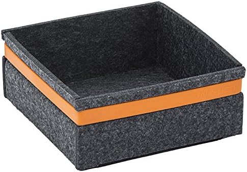 Cubics Taormina Cubi Soft Synthetic Felt Charcoal with Orange Silicone Band 543534