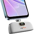 CALLMATE Powernugget 5000mAh 23W Fast Charging Type C Power Bank with 23W Type C PD Input & Output, Compatible with Samsung Type C Phones, Tablets (Type-C, Li-Ion, White)