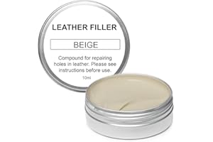 THE SCRATCH DOCTOR Scratch Doctor Leather Filler Repair Compound Fill Holes Cracks Scratches Scuffs on Leather Furniture Car Seats Shoes and Bags (Beige, 10ml)