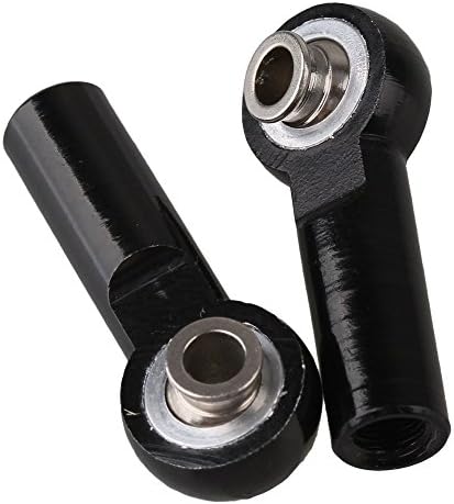 Yiguo 2pcs RC 1:8 1:10 Model Car Upgrade Parts D10045 Aluminum Alloy M4 Link Rod End Ball Joint Black