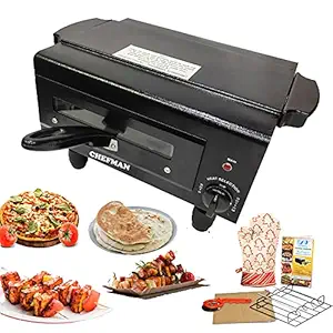 Chefman HEAT Controller Electric Tandoor & Pizza Maker With All Accessories Color Classy ( BLACK )