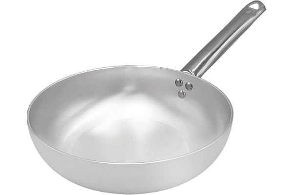 Pentole Agnelli ALMA111B28 Poêle Haute pour Sauter, Poignée Tubulaire, Aluminium Professionnel, 28 cm
